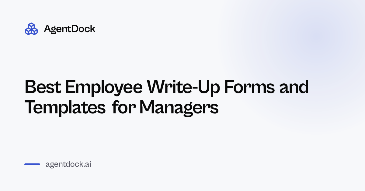 Best Employee Write-Up Forms and Templates for Managers | AgentDock