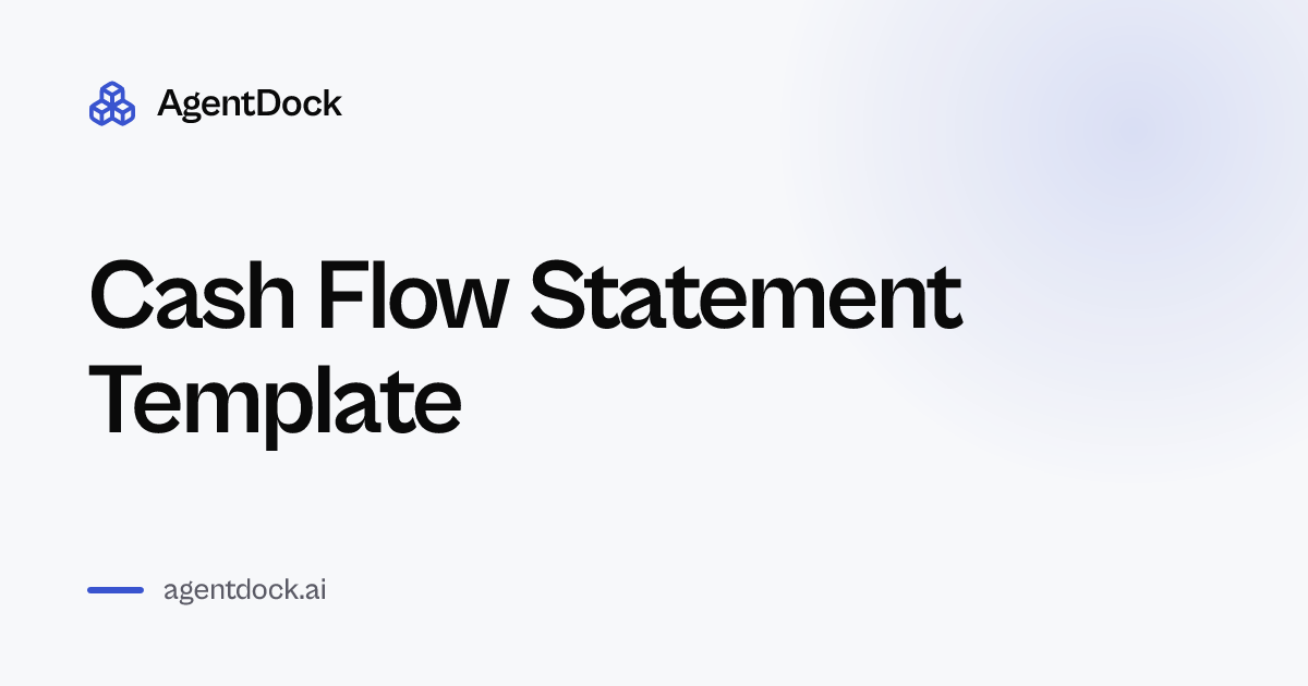 Free Cash Flow Statement Template - AgentDock